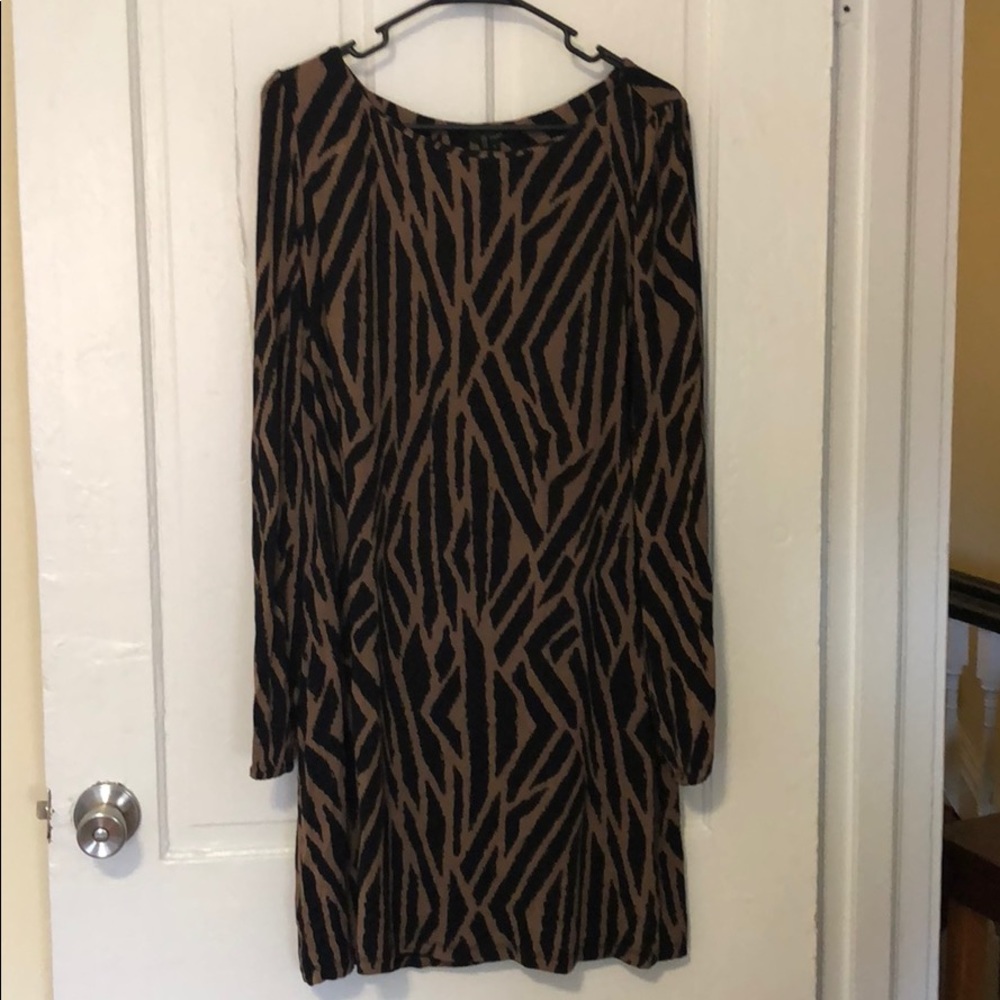 Tart - Zebra Print Long Sleeve Dress - L